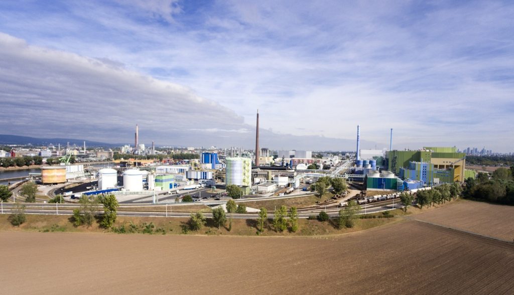 Panoramabild mit Blick auf den Industriepark Höchst