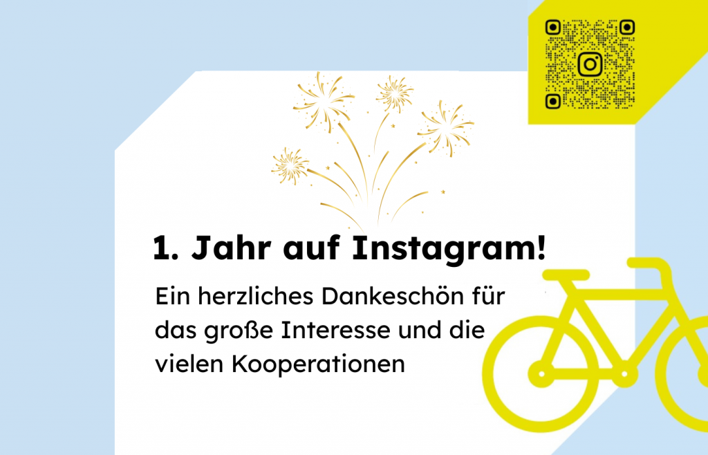 Banner 1 Jahr auf Instagram