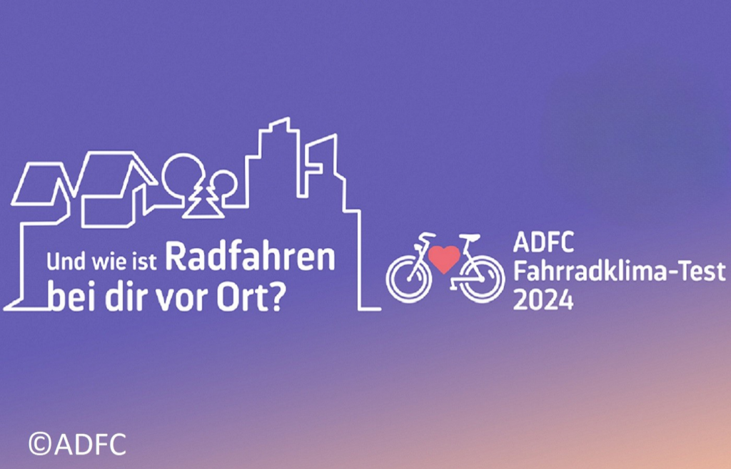 Banner des ADFC Fahrrad-Klima Test 2024