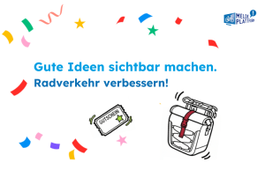 Banner zum Wettbewerb in der Meldeplattform Radverkehr