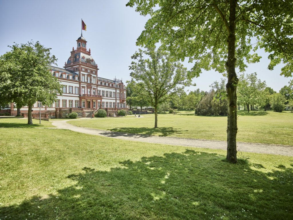 Blog Bild des Schlosses Philippsruhe und des umliegenden Parks