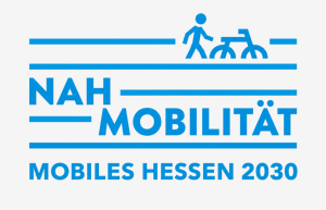 Logo der AGNH mit der Aufschrift "Nahmobilität Mobiles Hessen 2030"